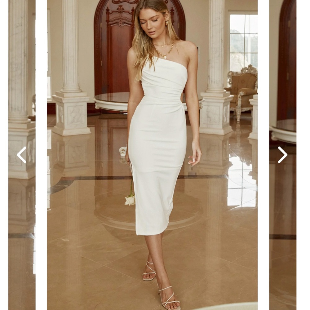 Taking Bets One Shoulder Dress from Selfie Leslie